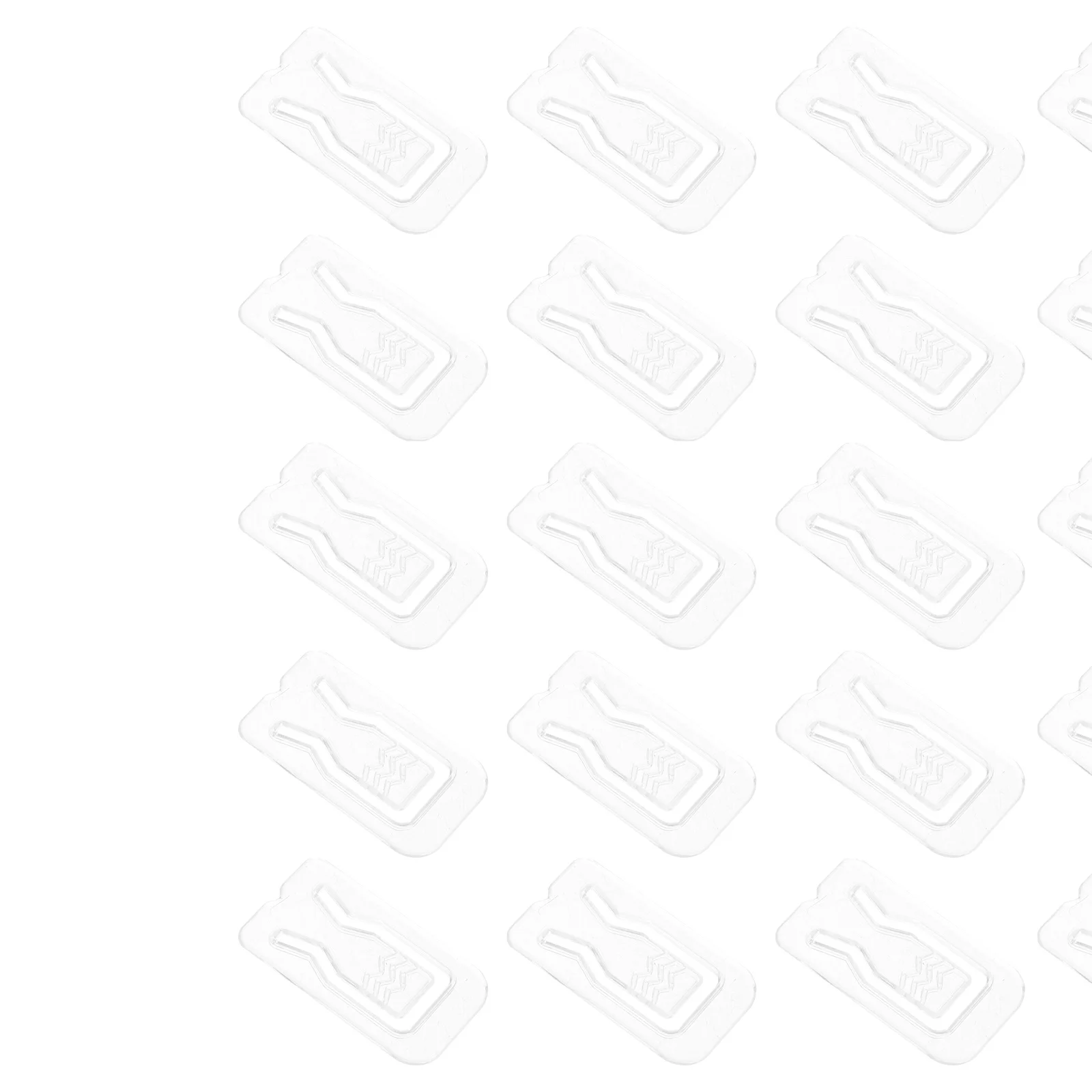 

500Pcs Shirt Clip Transparent Plastic Shirt Clamp Creative Clothes Fixing Clip Multi-Function Packing Tool