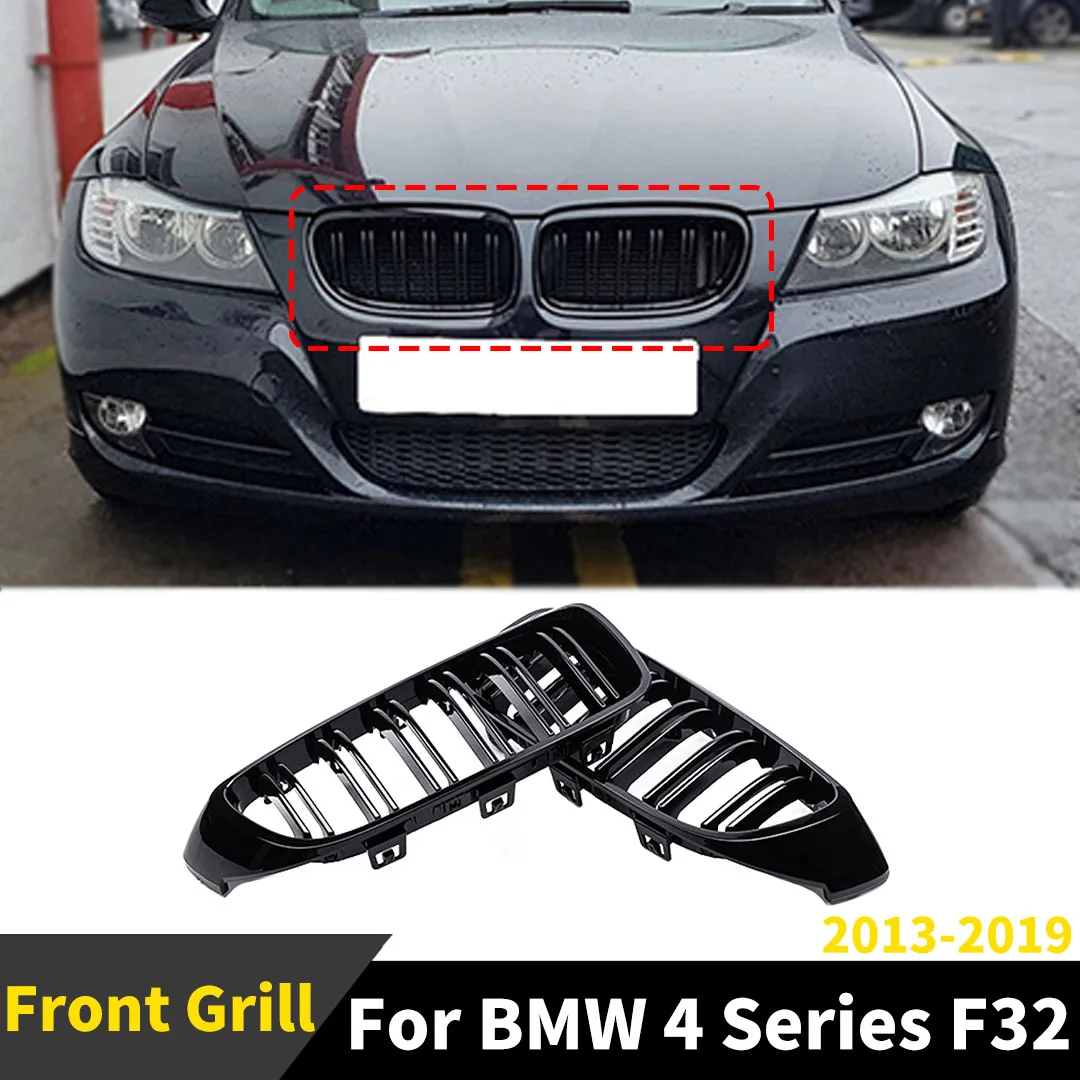 

Front Bumper Mask Grille lask Grill Modification Grid liddle Inlet lesh Tuning For BMW 4 Series F32 F36 M3 F80 M4 F82 2013-2019