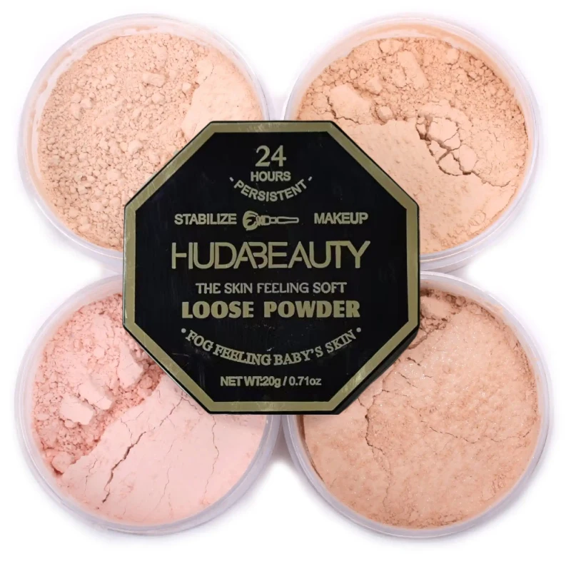 Eyeliner en Setting Matte Powder set Huda Loose Powder Oil-control Skin Natuurlijke make-up Concealer Eye Line Pen Cosmetica