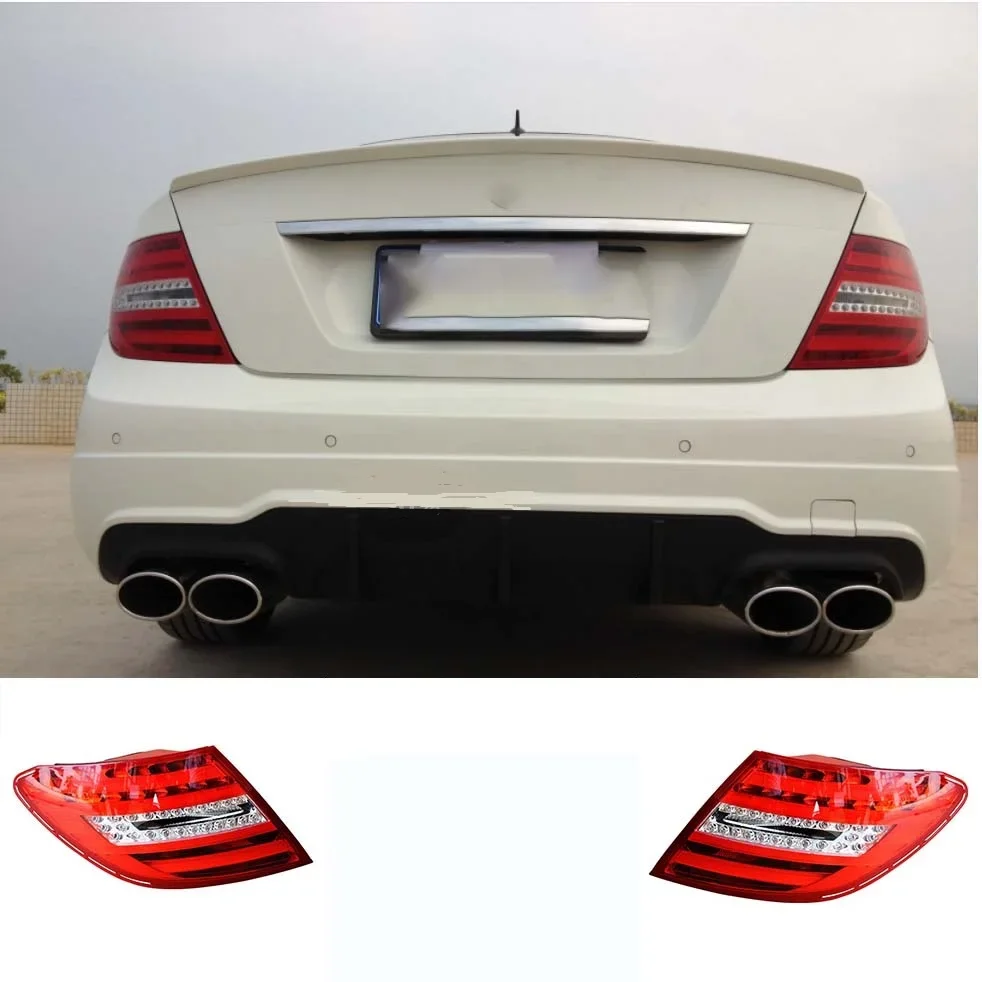 

LED Rear Stop Brake Tail Lights Lamp For Mercedes Benz W204 C Class C200 C260 C300 2011 2012 2013 2014