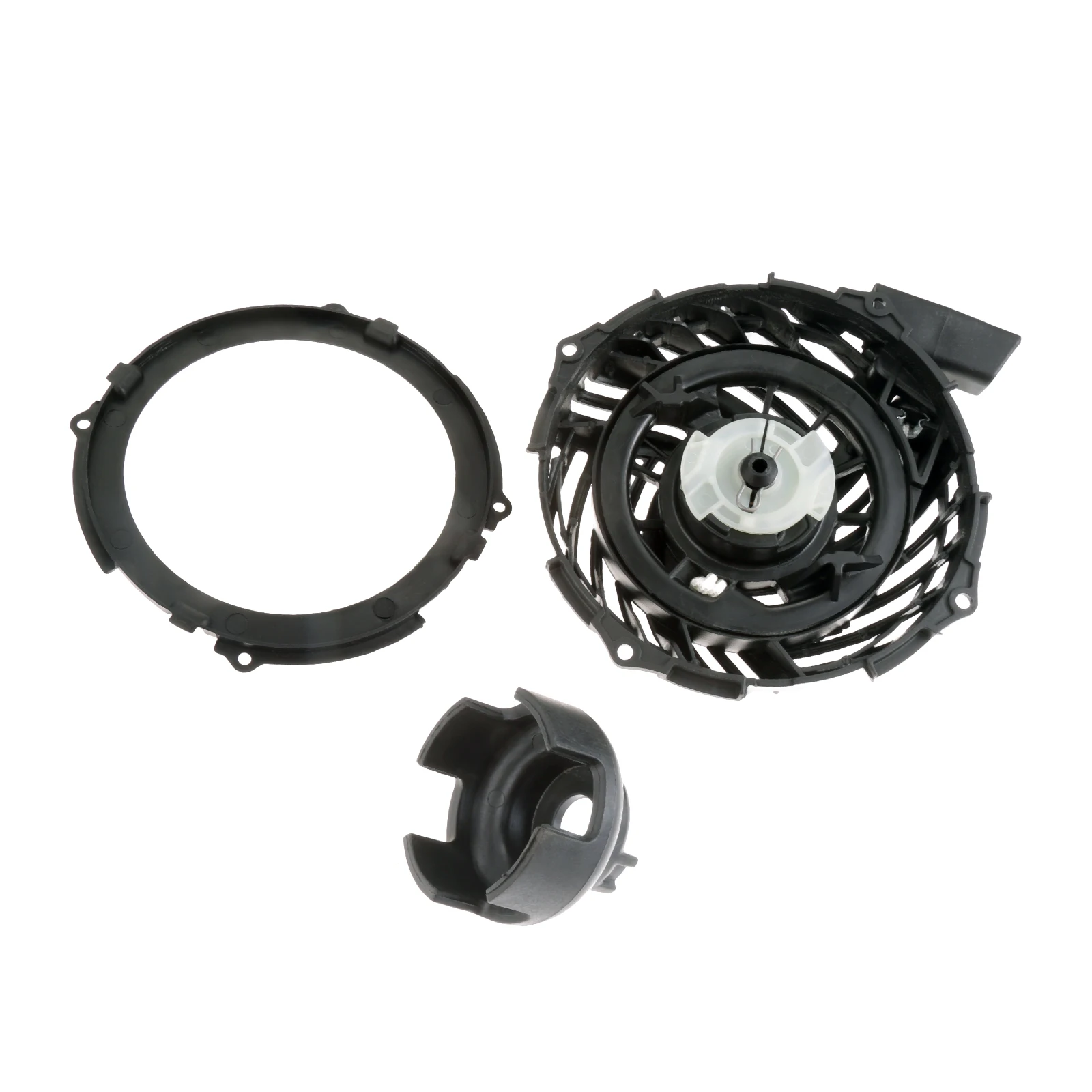 Pull Recoil Starter Assembly with Pulley Cup Kit Fits for Briggs & Stratton Lawn Mowers Replace Number 593959 593960 Garden Tool
