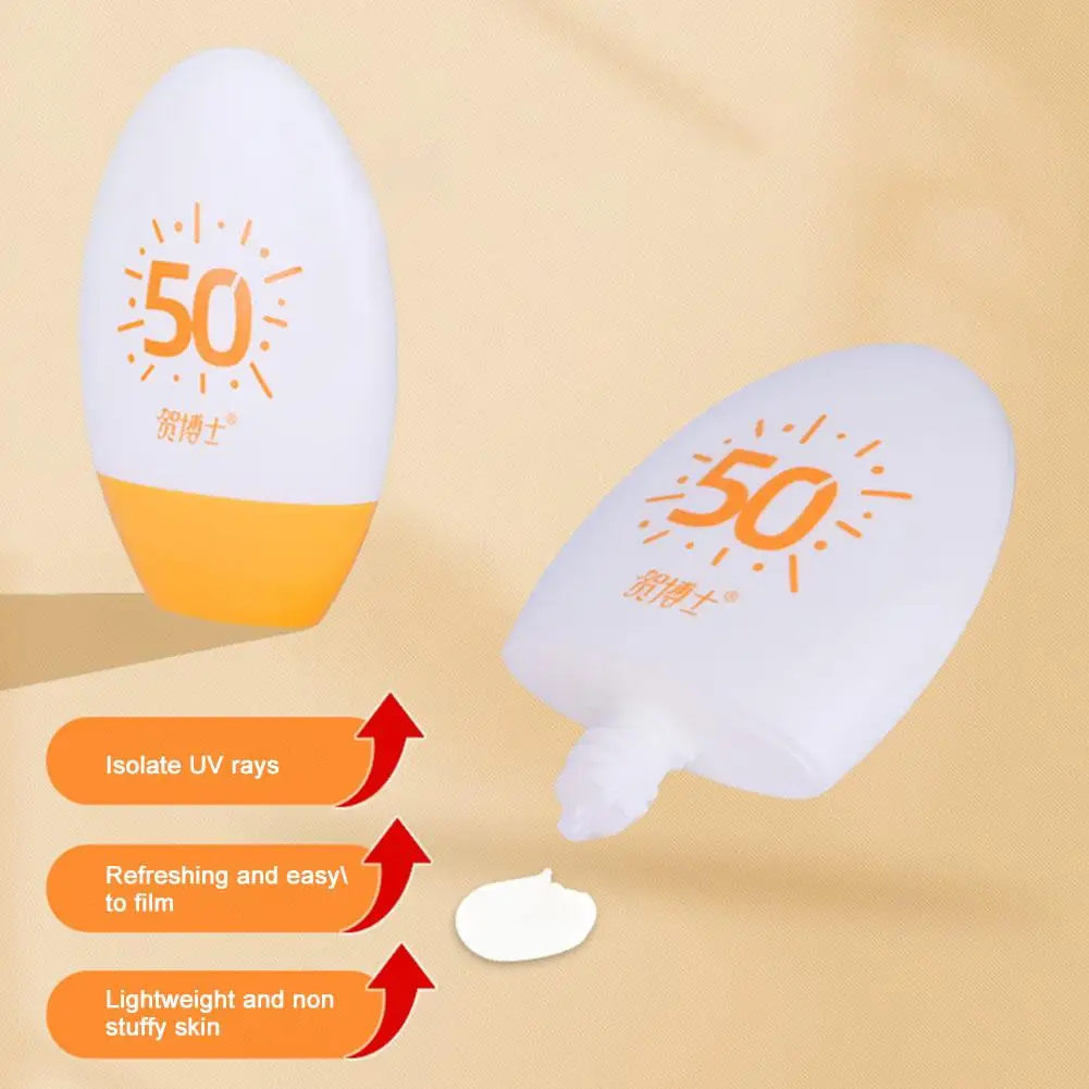 60g Sunscreen Whiten Moisturizing Repair Skin Face Oil UV Cream Protection Control Foundation Waterproof Sunscreen Sunblock A2V2