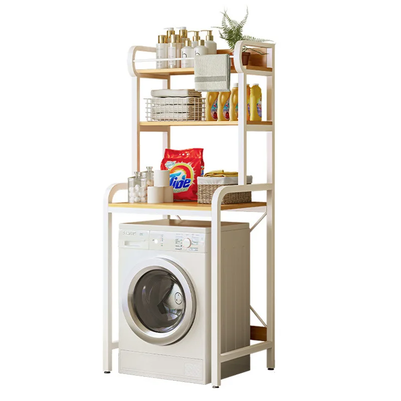 

Washing Machine Rack Storage Rack Drum Pulsator Floor-to-ceiling Storage Above The Bathroom Washing Machine Rack