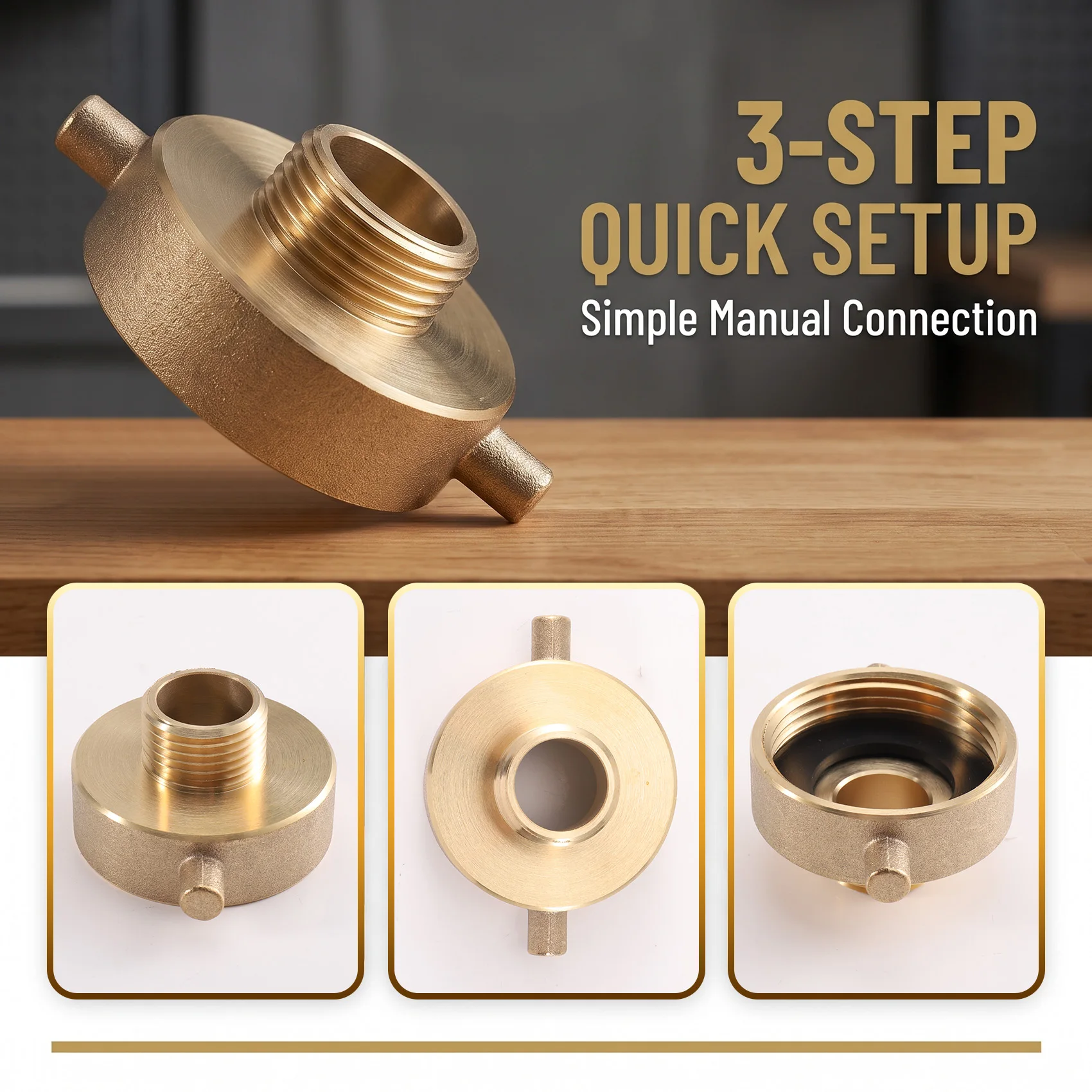 ABVG-NST Female X 3/4" With Pin Lug For Hydrants Garden Hose Connection - view 2