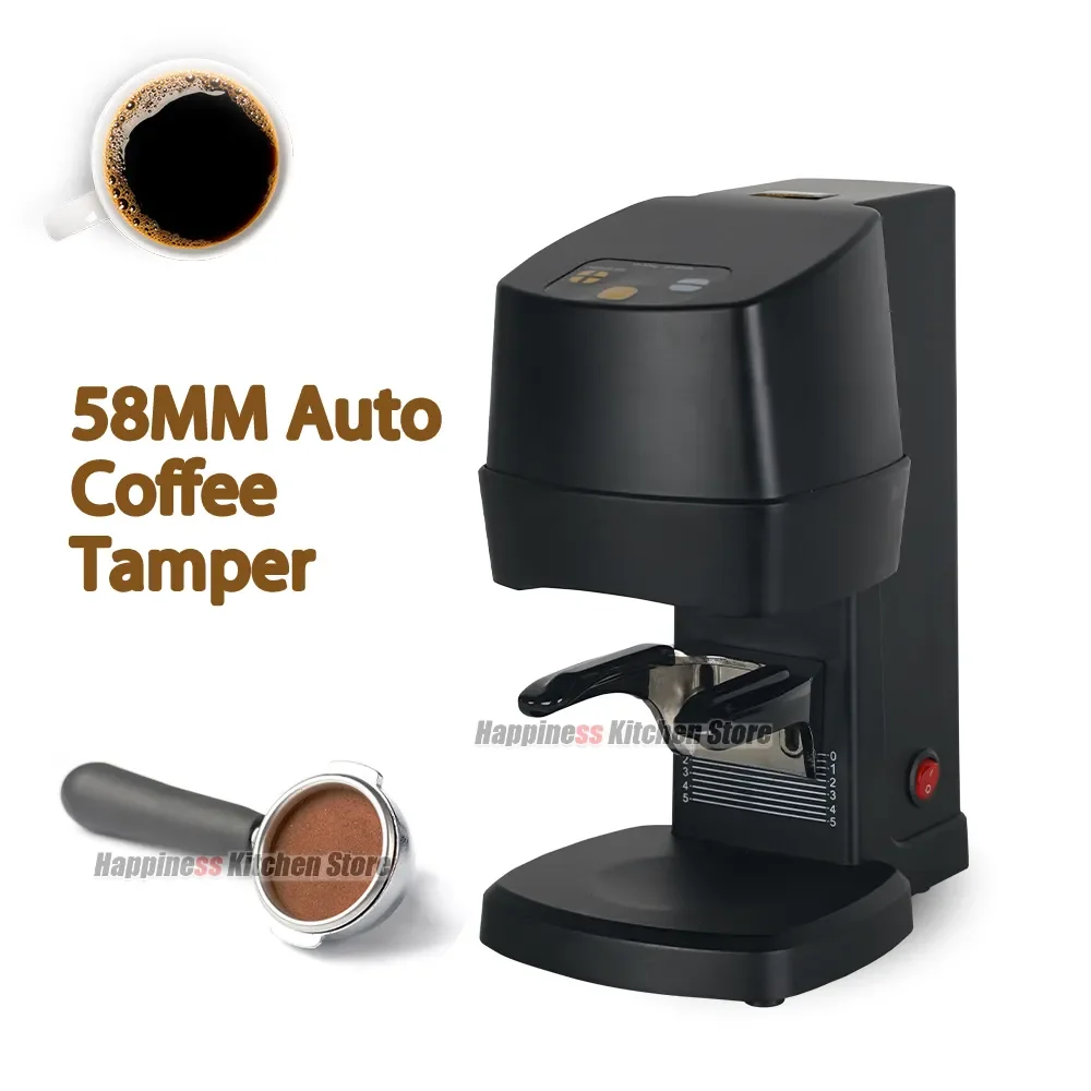 

Electric 58MM Coffee Tamper Machine Automatic Flat Press Grinder Coffee Bean Powder Weight Adjusting Espresso Coffee Press