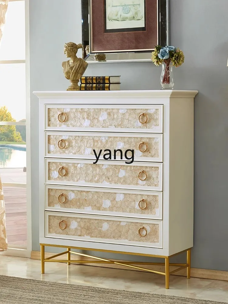 CX Living Room Chest of Drawers Light Luxury Hallway Bedroom Storage Organizer Chest of Drawer