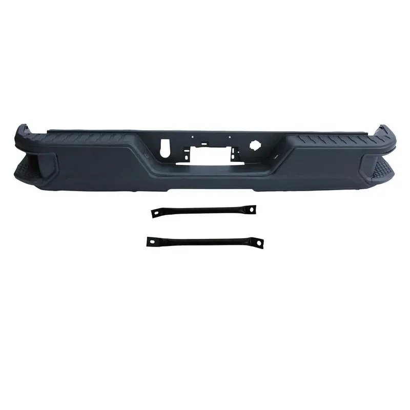 

Auto Part Black W/o Dual Exhaust Hole W/O Sensor Hole Style Rear Bumper For Silverado 2019-2022
