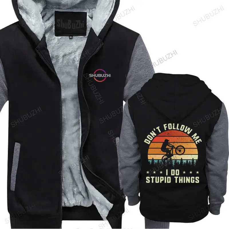 

Don't Follow Me I Do Stupid Things hoodie for Men Pre-shrunk Cotton MTB Mountain Bike RMX Biking fleece fall thick hoodies Merch