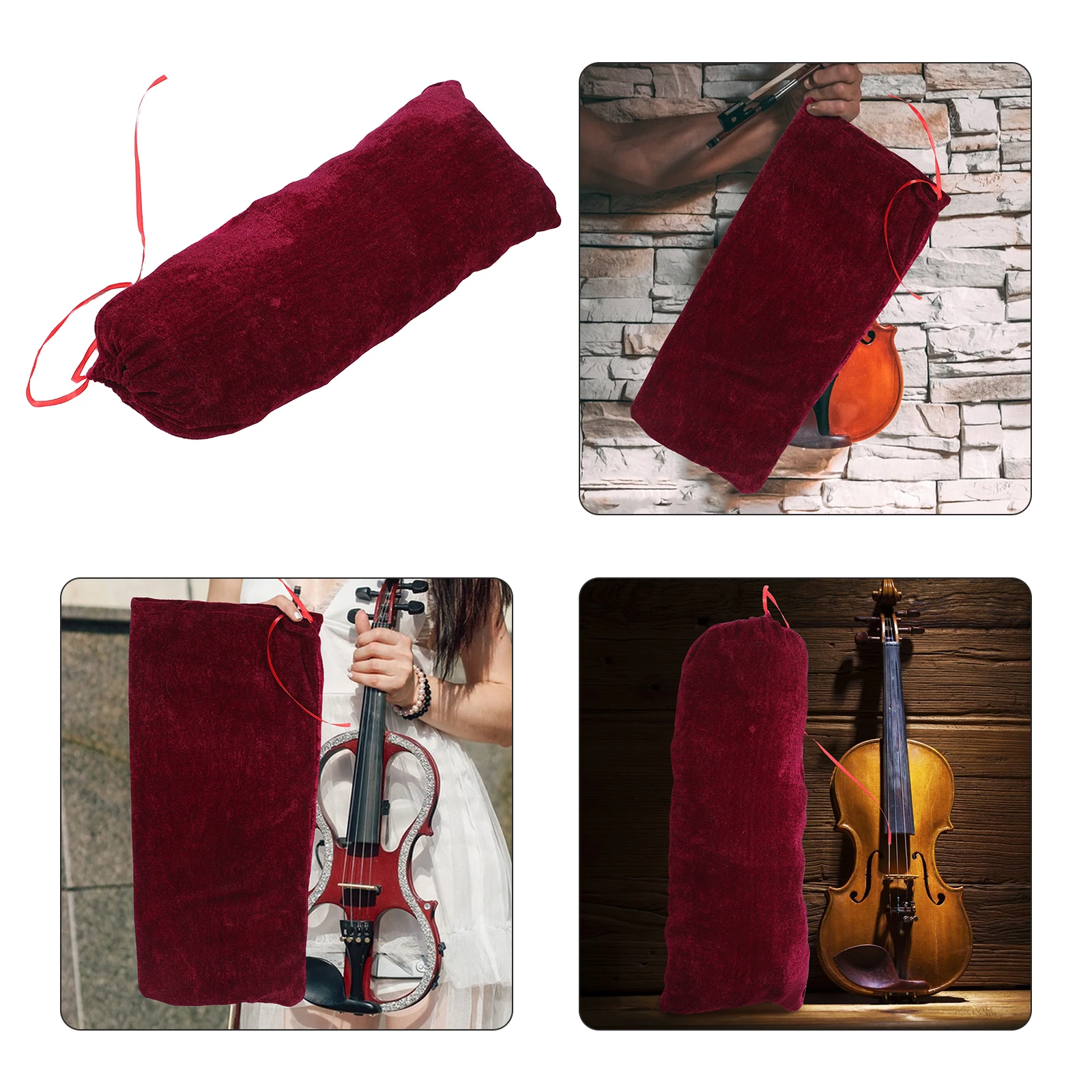 

Violin Cover Fabric Protector Bag Case for Travel Cloth Piano Carrying Lined