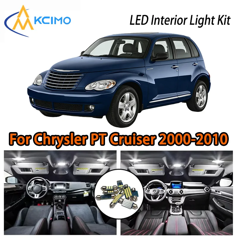 

KCIMO For Chrysler PT Cruiser 2000-2010 Premium LED Interior Kit - 2 Colors , Quick Installation, Long-Lasting