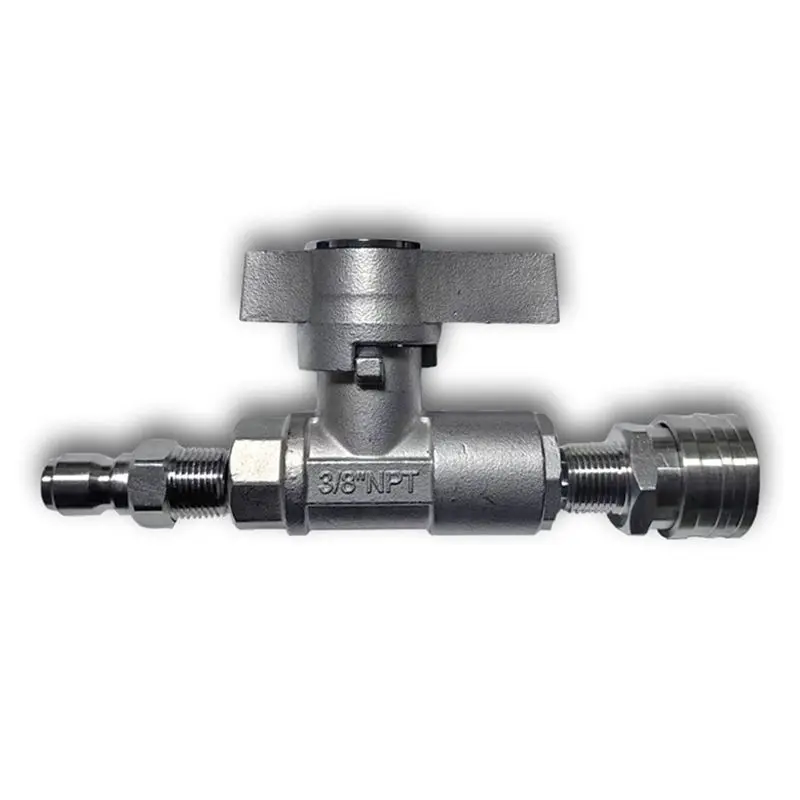 

A60zball Valve Pressure Washer, 3/8Inch Quick Connect Ball Valve For Power Washer Hose, High Pressure Ball Valve, 5000 Psimay
