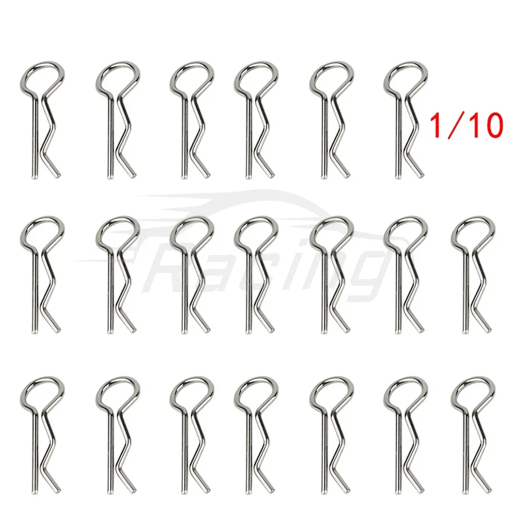 20/50 1/8 1/10 1/12 1/14 1/16 1/18 RC Auto Karosserie R Clips Karosserie Pin Metall Körper Shell Clip Pin Buggy Lkw Spielzeug Zubehör
