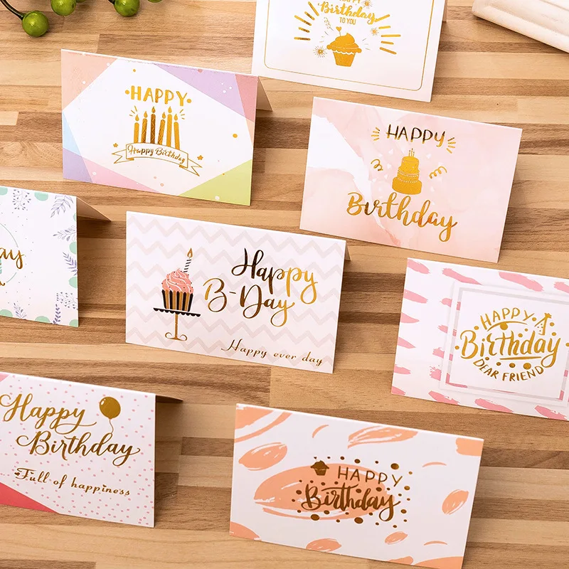 

Hot Stamping Birthday Cards Flower Shops Bakeries Souvenirs Gift Cards for Couples Small Cards Couple Card Place Card