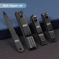 4Pcs/set Car Logo Nail Clippers Nail Care Set Trimming Manicure Tool For Kia Sportage K7 Picanto XCeed K3 Sorento Cerato Optima