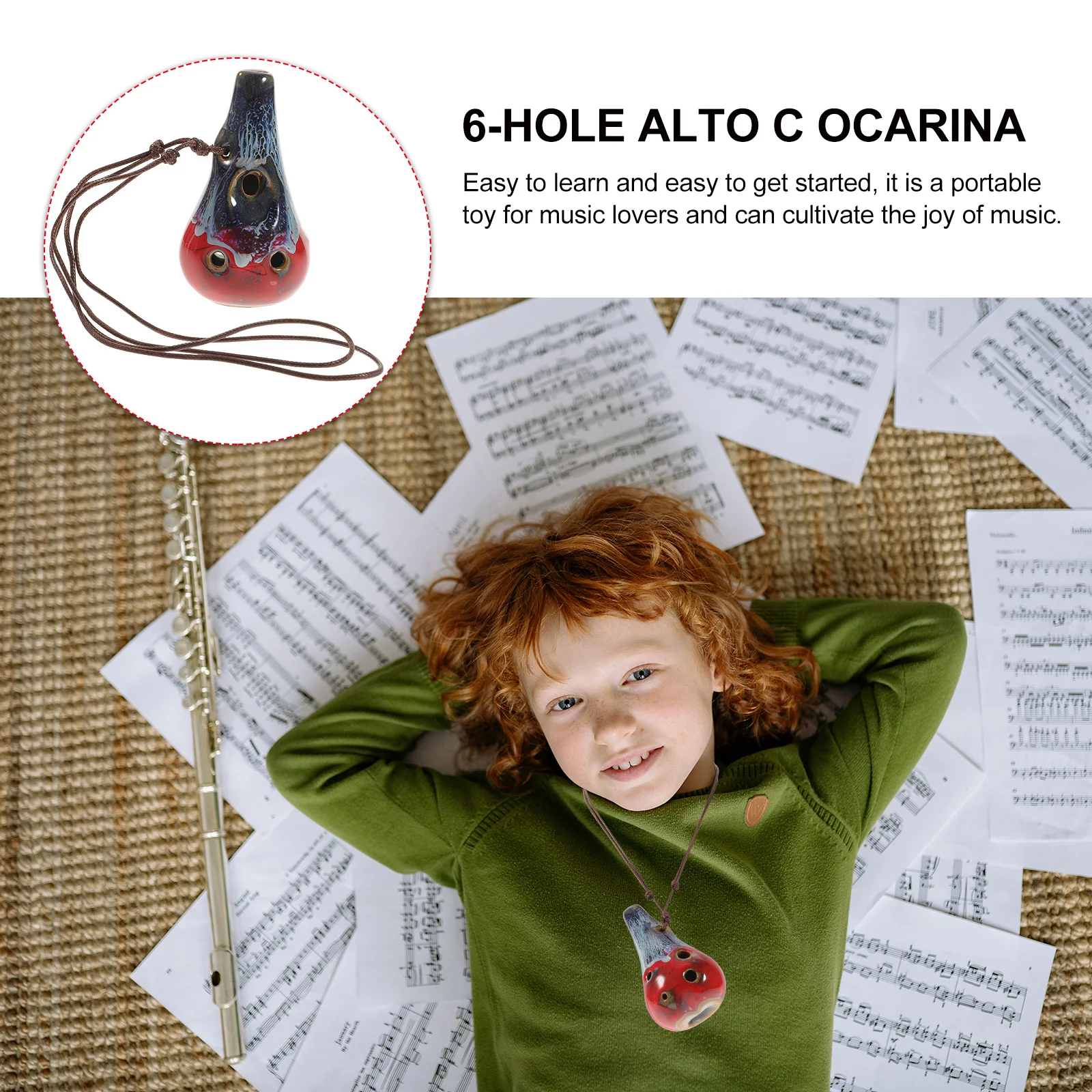 

Beginner Instrument Ocarina for Beginners Six Hole Wind Small Musical Instruments