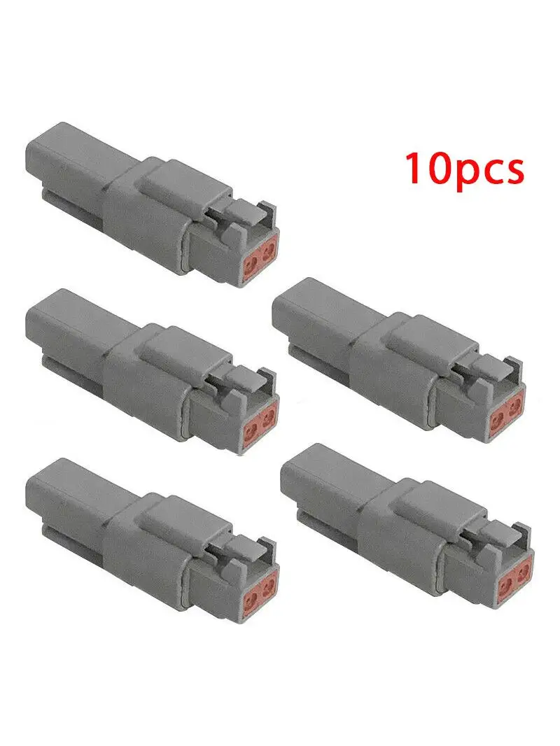 10Pcs Deutsch Dt 2 Way Pin Mannelijke/Vrouwelijke Kit Elektrische Connector Plug Waterdichte Connector Voor Auto Vrachtwagen - afbeelding 2