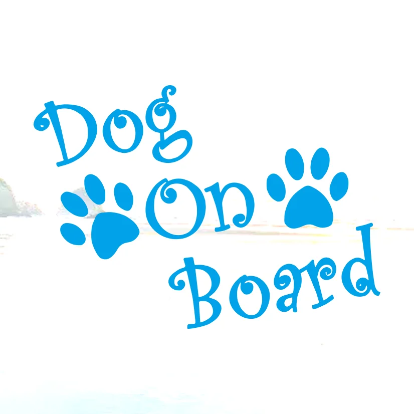 

Красивая наклейка на автомобиль с изображением СОБАКИ НА БОРТЕ и отпечатками лап, аксессуары для экстерьера автомобилей и мотоциклов, виниловые наклейки, 20см*16.2см