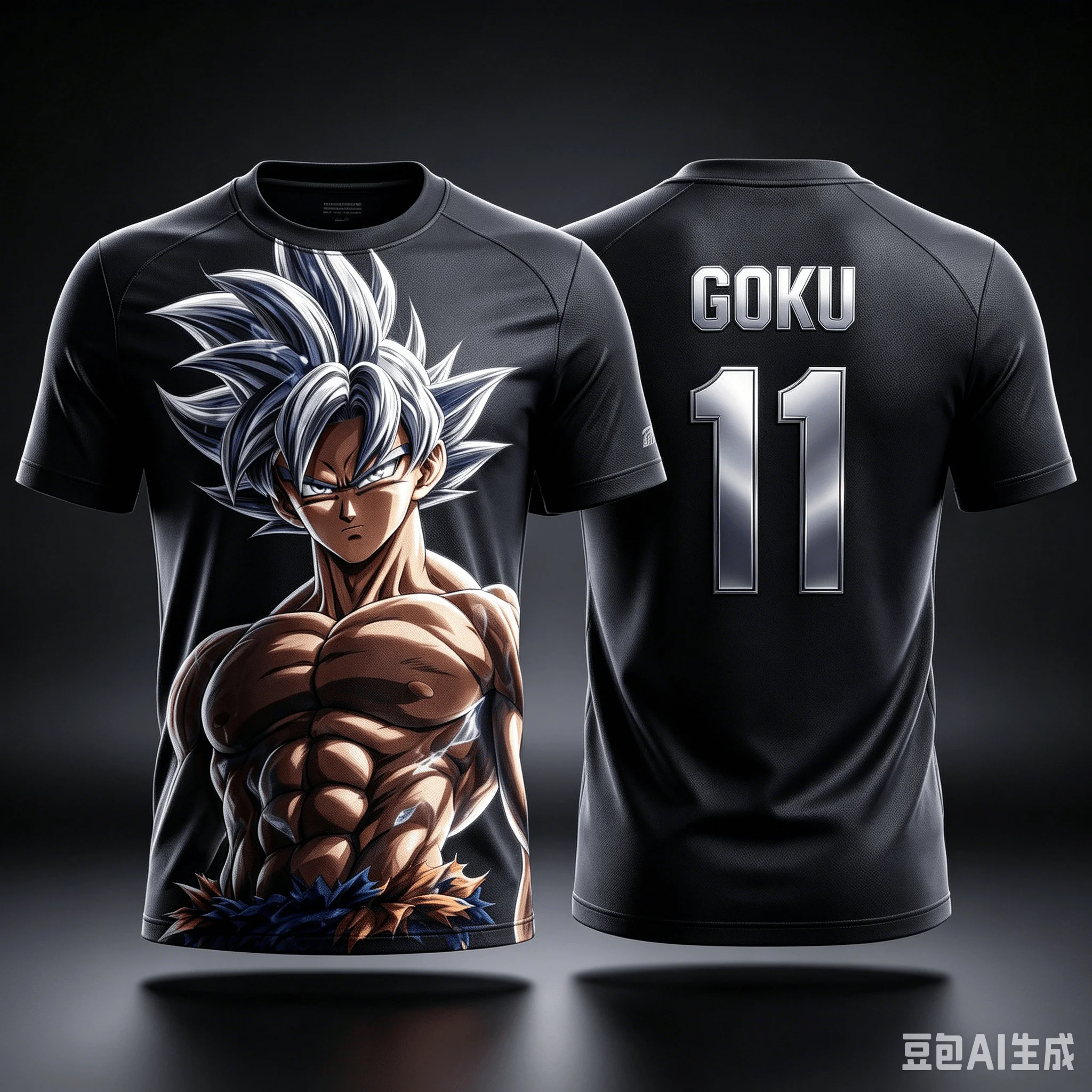 Dragon Ball Men DBZ Goku Red Sun Ink Jersey T-Shirt Kanji Go Origami Crane Sublimation Football Tee Anime Lover Casual Gift Top