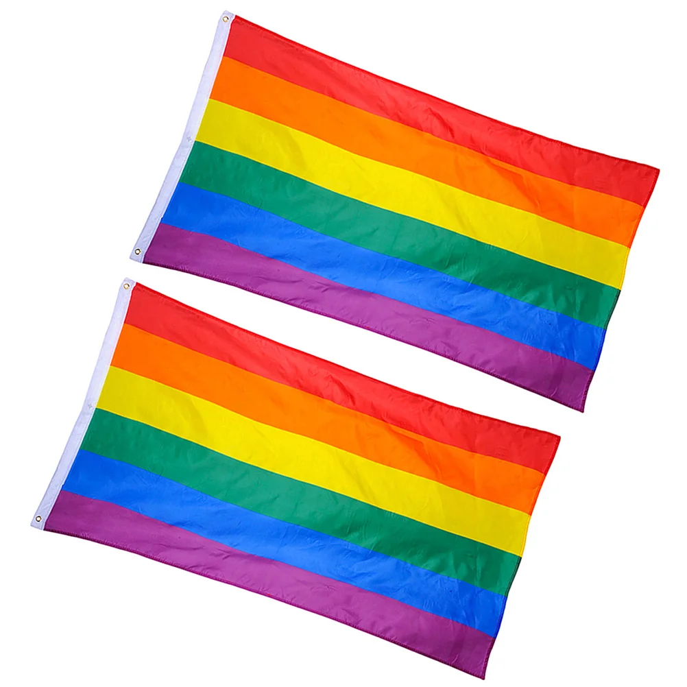 Flag Decorations Gay Pride Bunting Banner Outdoor Mini Flags Rainbow Large Stripe