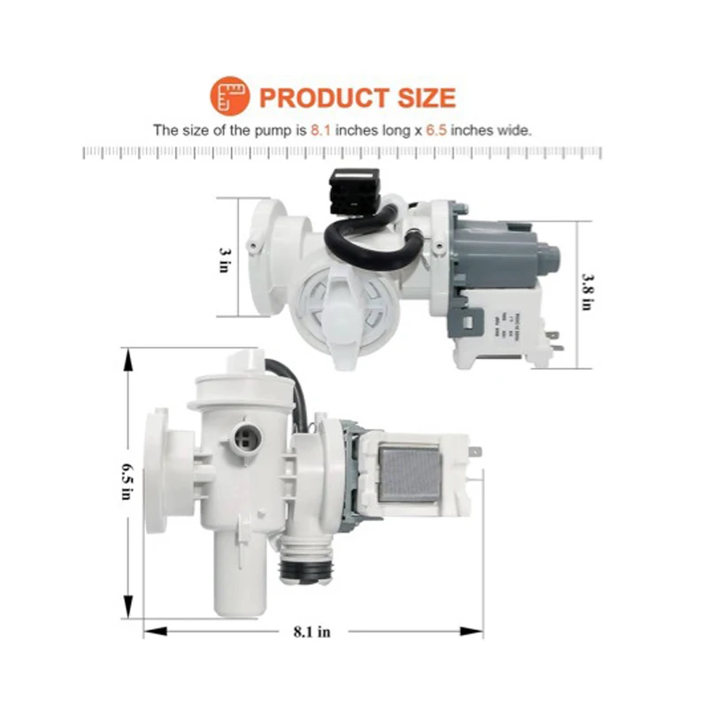 

DC96-01585L Is Suitable for Samsung Washing Machine Drain Pump Component DC97-20621A AC120V