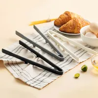 1Pcs Food Grade Silicone Home Kitchen Cooking Tongs Silicone Thickened Long Handle BBQ Grill Clip Silicone Food Tong