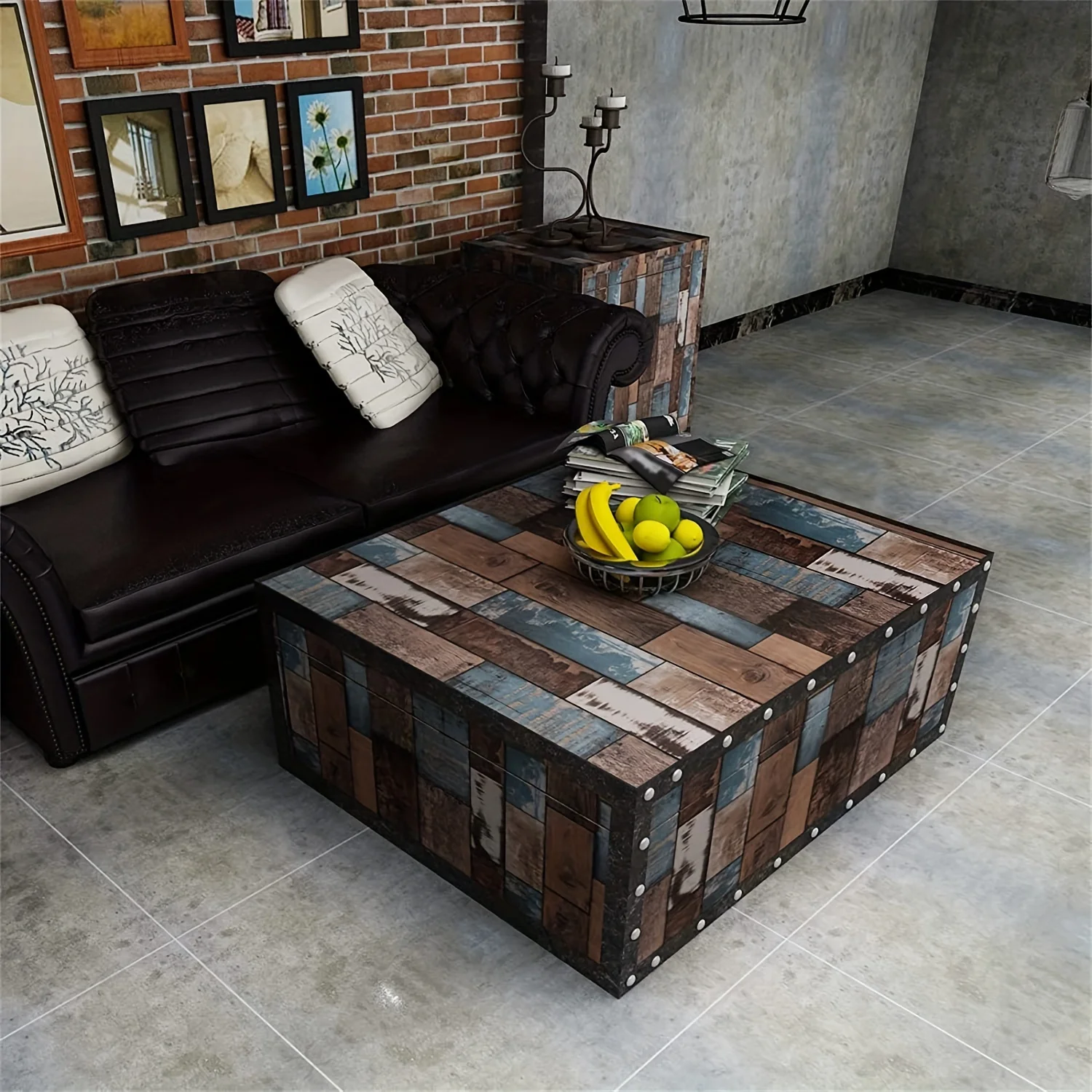 45cm Wallpaper Background Wall Big Roll Aged Wood Grain PVC Self-adhesive Furniture Home Decoration Waterproof DIY Stickers