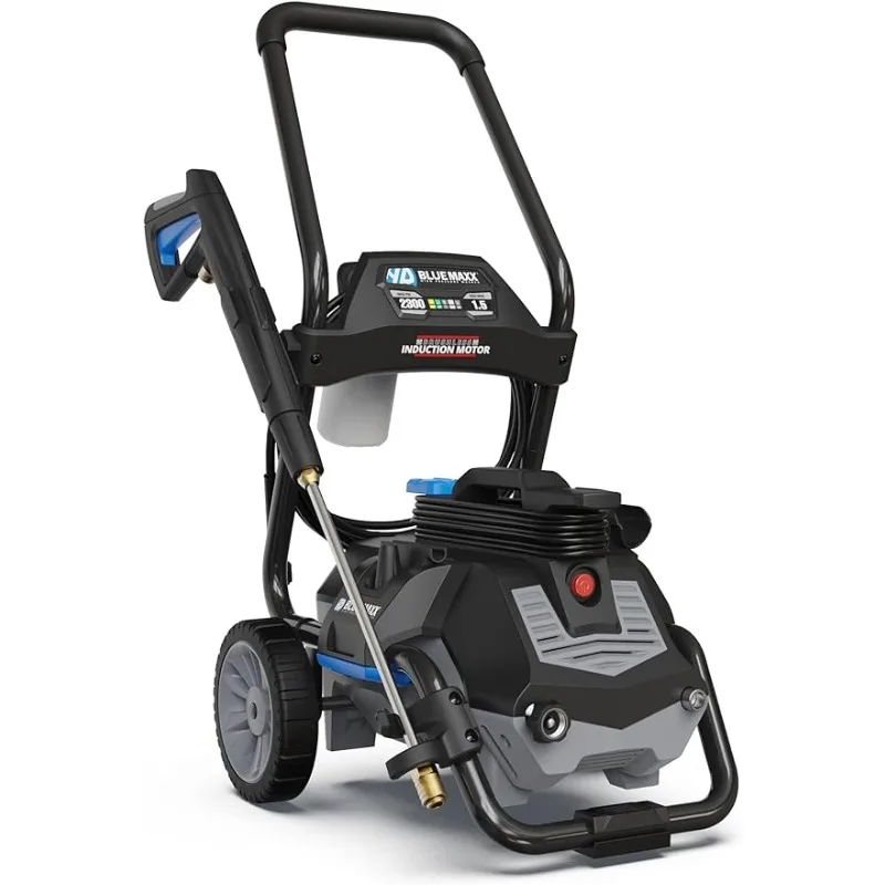 BM2300 Electric Pressure Washer-2300 PSI, 1.5 GPM, 13 Amps Quick Connect Accessories, 2 in 1 Detachable Cart, On Board Storage