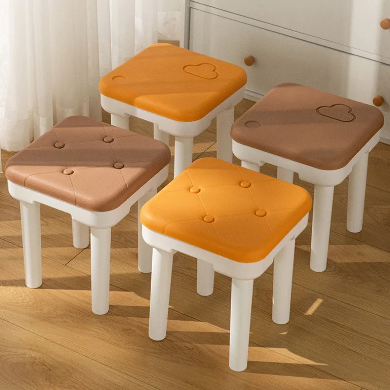 Design Stool Square Chairs Luxury Vintage Furniture Floor Chair Step Tabouret Plastic Table Fauteuils De Salon Restaurant Low - zdjęcie 1