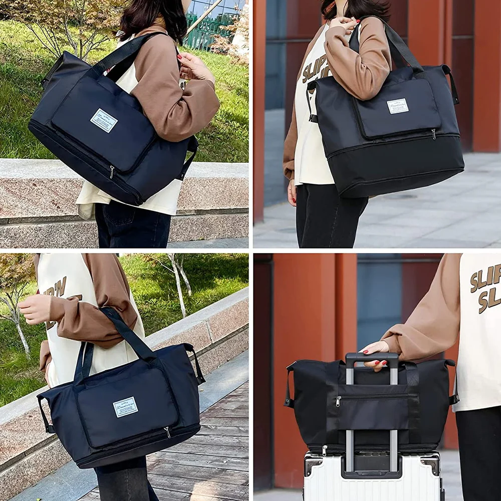 Folding Travel Bags Waterproof Tote Travel Luggage Bags for Women 2023 Large Capacity Multifunctional Travel Duffle Bags Handbag