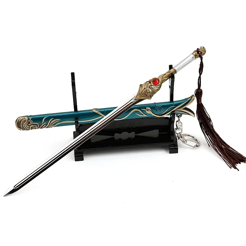 22cm Ye Ding's Xuanfeng Sword Dashing Youth Film Peripherals Figure Model All Metal Home Ornaments Collections Crafts Gifts Toys