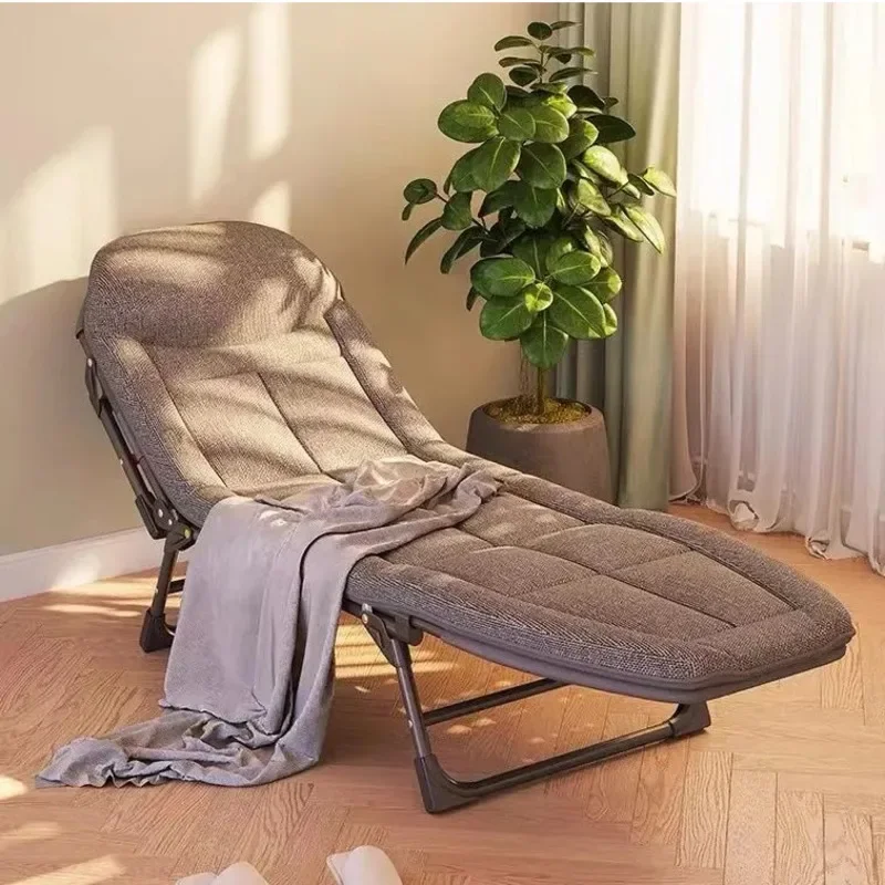 

Simple Modern Single Bed Office Nap Leisure Chaise Longue Hospital Escort Home Balcony Folding Lounger