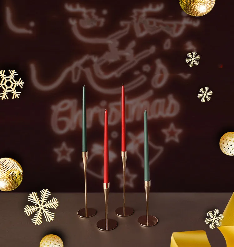 4 قطعة 25 سنتيمتر الروائح شمعة دخان الصويا عمود عيد الميلاد الشموع ديكور المنزل لحفل الزفاف التدرج اللون الشموع