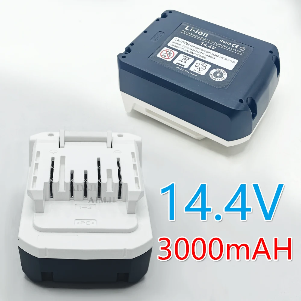 

14.4V 3000mAH Rechargeable Li-Ion Battery For Makita BL1415G BL1413G BL1460G DC18WA UH480D UH520D UM165D UR140D DMR106