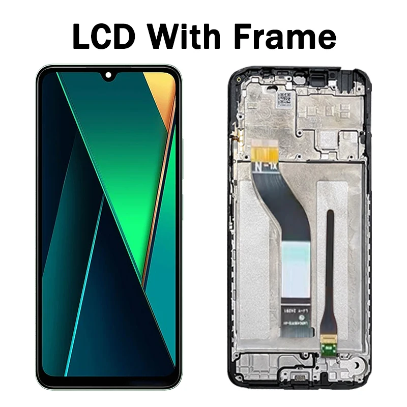 Wyświetlacz 6.88 cala do Xiaomi Poco C75, ekran LCD z digitizerem dotykowym, zamiennik ekranu LCD do Poco C75 z ramką. — zdjęcie produktu 4