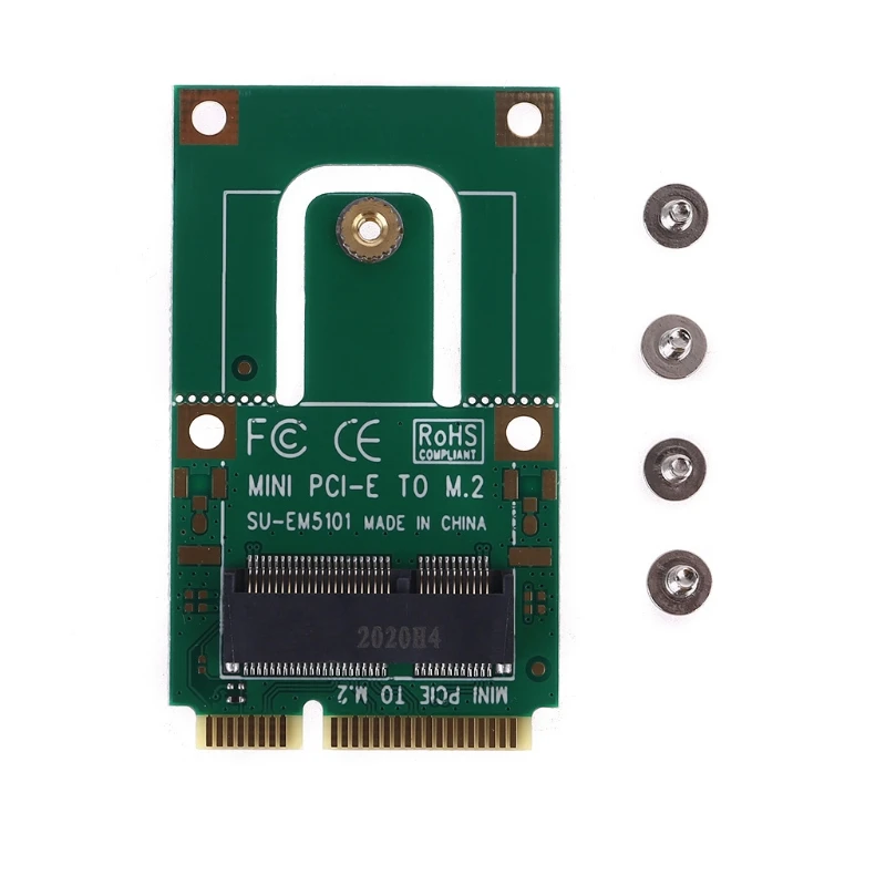 DN59 Mini PCI-E sang M.2 Adapter Card Chuyển đổi PCIE WiFi Card NGFFF cho Key Inte