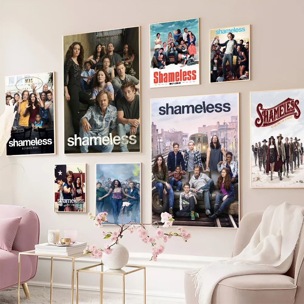 Tv Series Shameless Movie Classic DIY Sticky Poster Fancy Wall Sticker for Living Room Bar Decoration Wall Decor #4