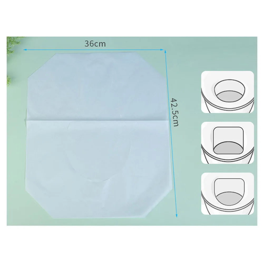 250 Sheets Premium Wood Pulp Toilet Cushion Flushable Disposable Toilet Pad Hygienic Lightweight Seat Protector for on The Go - view 4