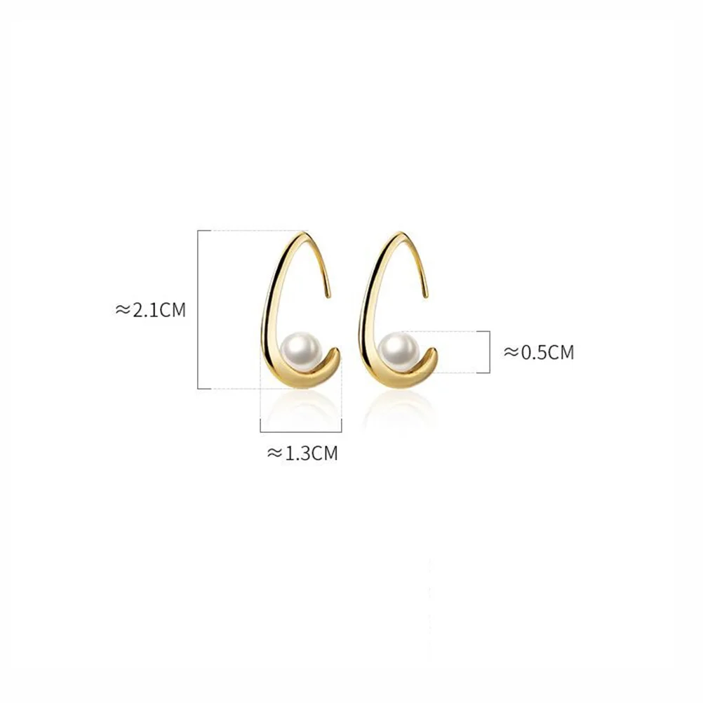 

Earring Water Drop Earrings Silver Eardrop Golden Synthetic Mother