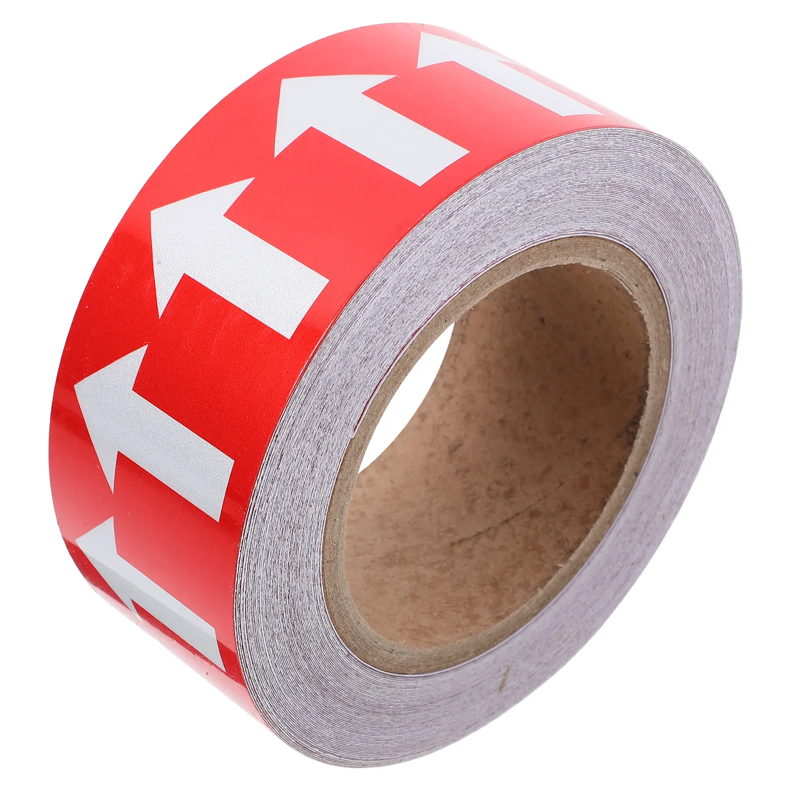 1 Roll Pipe Direction Indicator Sticker Red Arrow Identification Tape For Water Gas Oil Lines Self Adhesive Polystyrene Marking