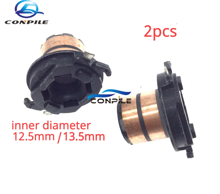 2pcs 12.5mm/13.5mm for Kia Maxima BYD Hyundai Mitsubishi Brilliance Auto xiali Motors Generator Copper Head Slip Ring