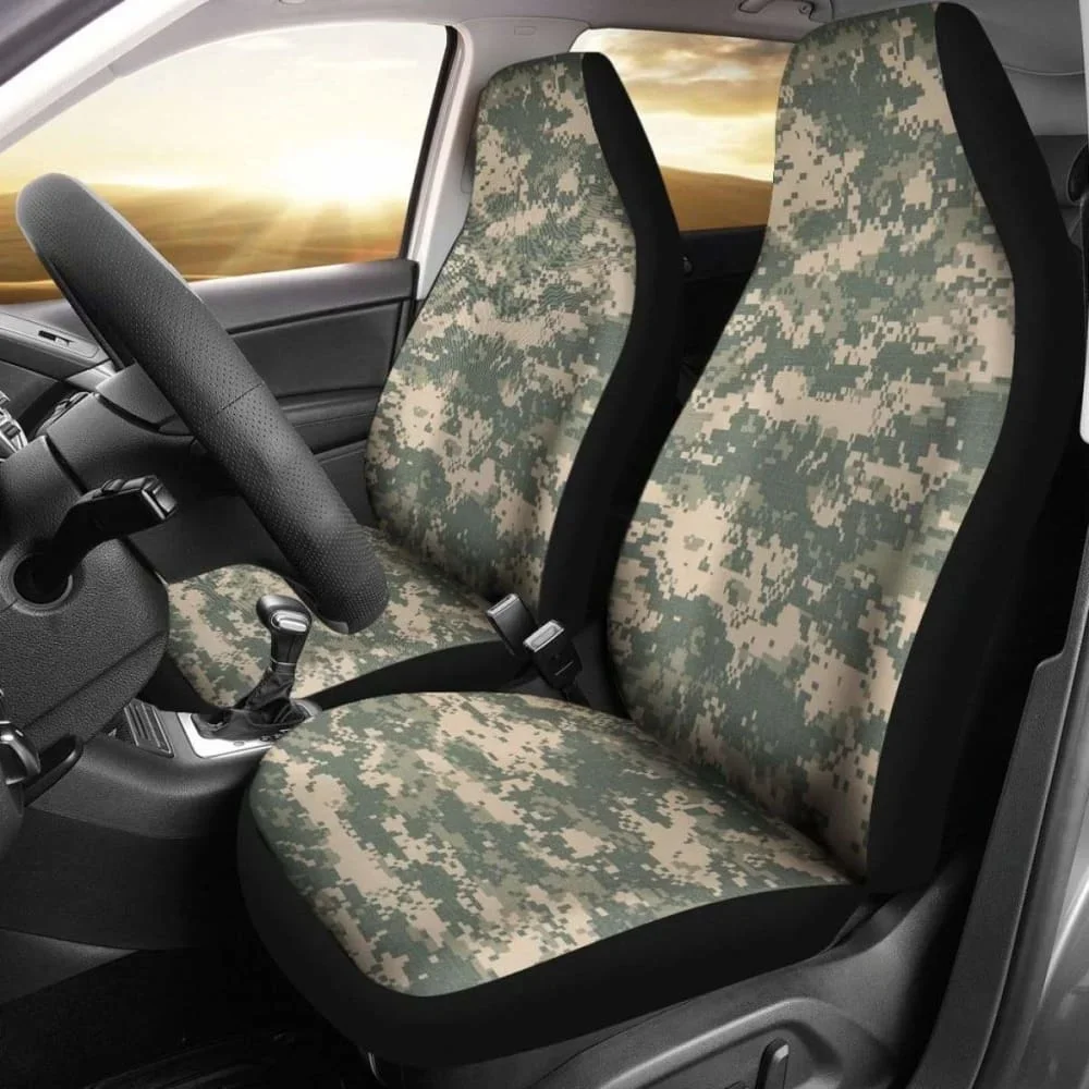 Acu Digital Camo Car Seat Cover,Pack of 2 Universal Front Seat Protective Cover