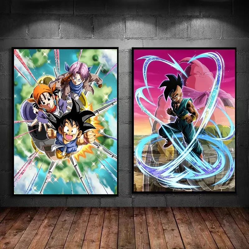 Dragon Ball Kakarotto Japanese Animation HD Poster Hanging Painting Mural Gaming Room Living Room Decoration Painting gift