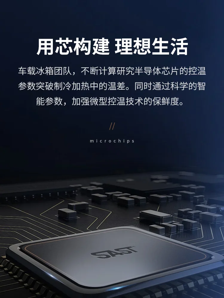 SAST Car Mini Mini Refrigerator Mini Dormitory Rental Room Small Breast Milk Single Freezer Dual Use in Car and Home 220V /12V