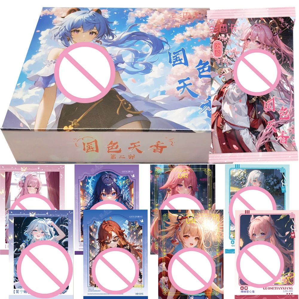 

Anime Girl Party Feast Collection Cards Colorful Dreamy Encounter Game Goddess Charm Temptation Cards Doujin Toys Hobbies Gift