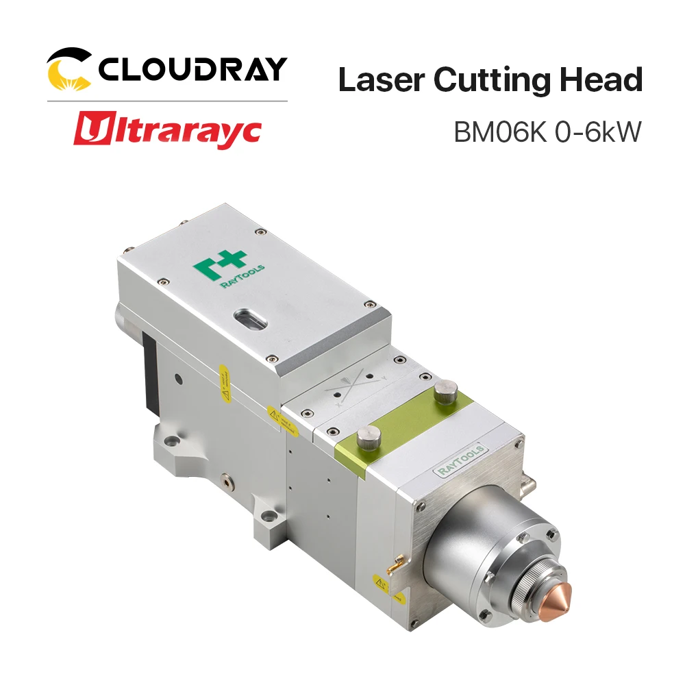 Ultrararayc BM06K Raytools głowica do cięcia laserowego 0-6kW z interfejsem QBH Analog/ Pulse/ EtherCAT autofokus zastępują BM114 BM115