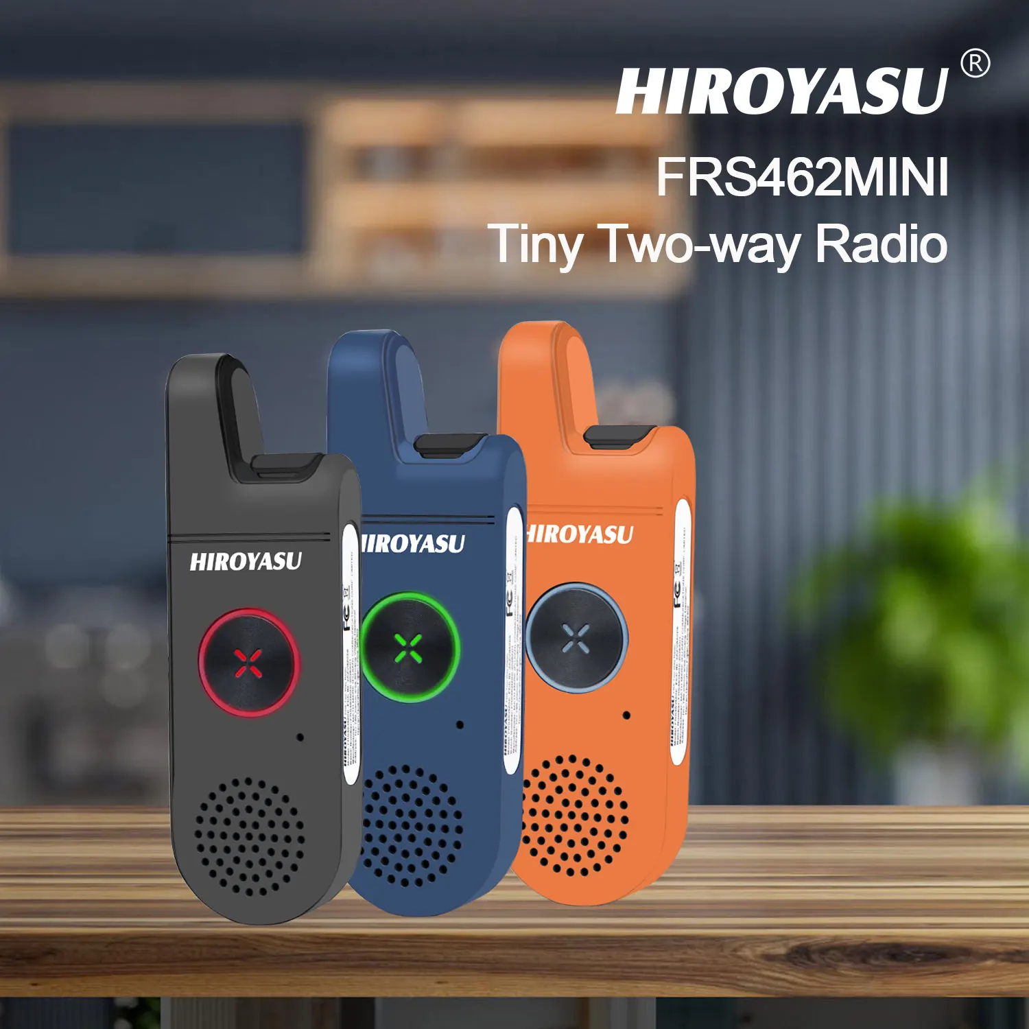 

2 шт./упаковка HIROYASU Walkie Talkie FRS462MINI FRS Mini FRS Двухсторонняя рация с наушником