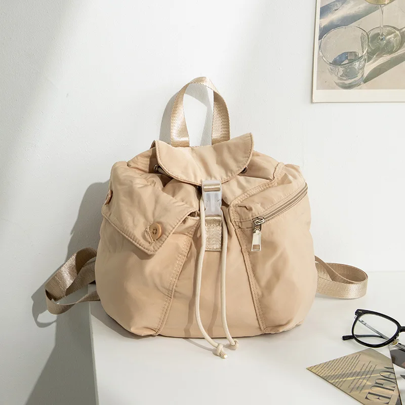 

Fashionable Women Backpack Minimalist School Bags Drawstring Cute Backpack Trendy Nylon Cartoon Backpacks Mochilas Mujer Рюкзак