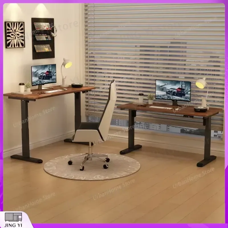 Electric Height Adjustable Office Desk Computer Table Gaming Desk Ergonomic Standing Desk for Home Office Workstation with
