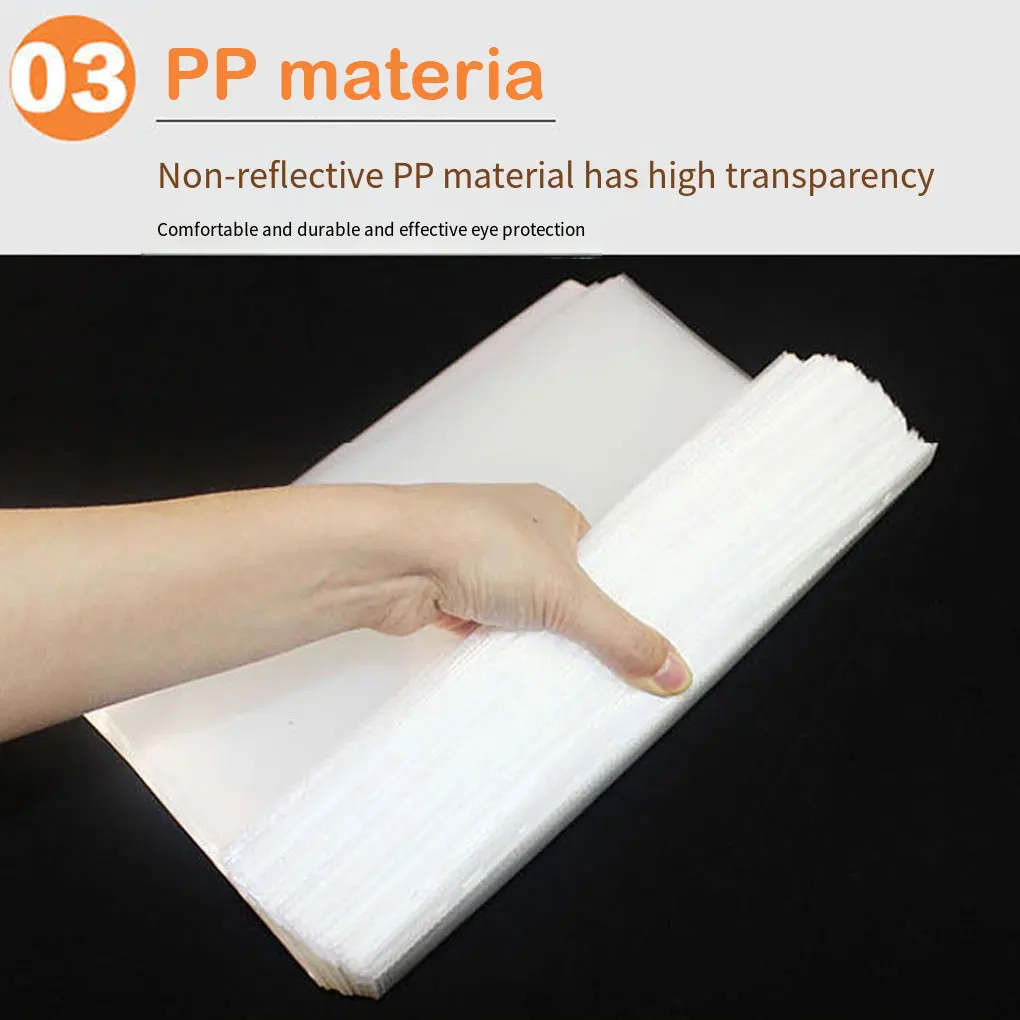 100pack/lot Wide Application A4 Transparent Folders For Front Desk Large Capacity Leaf File Folders