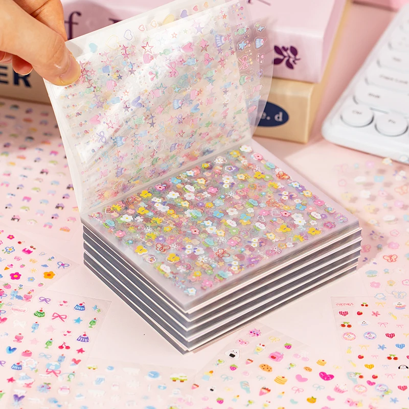 Picture 4: 32 sheets Cute Cartoon Handbook Sticker Book Student DIY Diary Decorative Scrapbooking Journals Back School Stationery Supplies